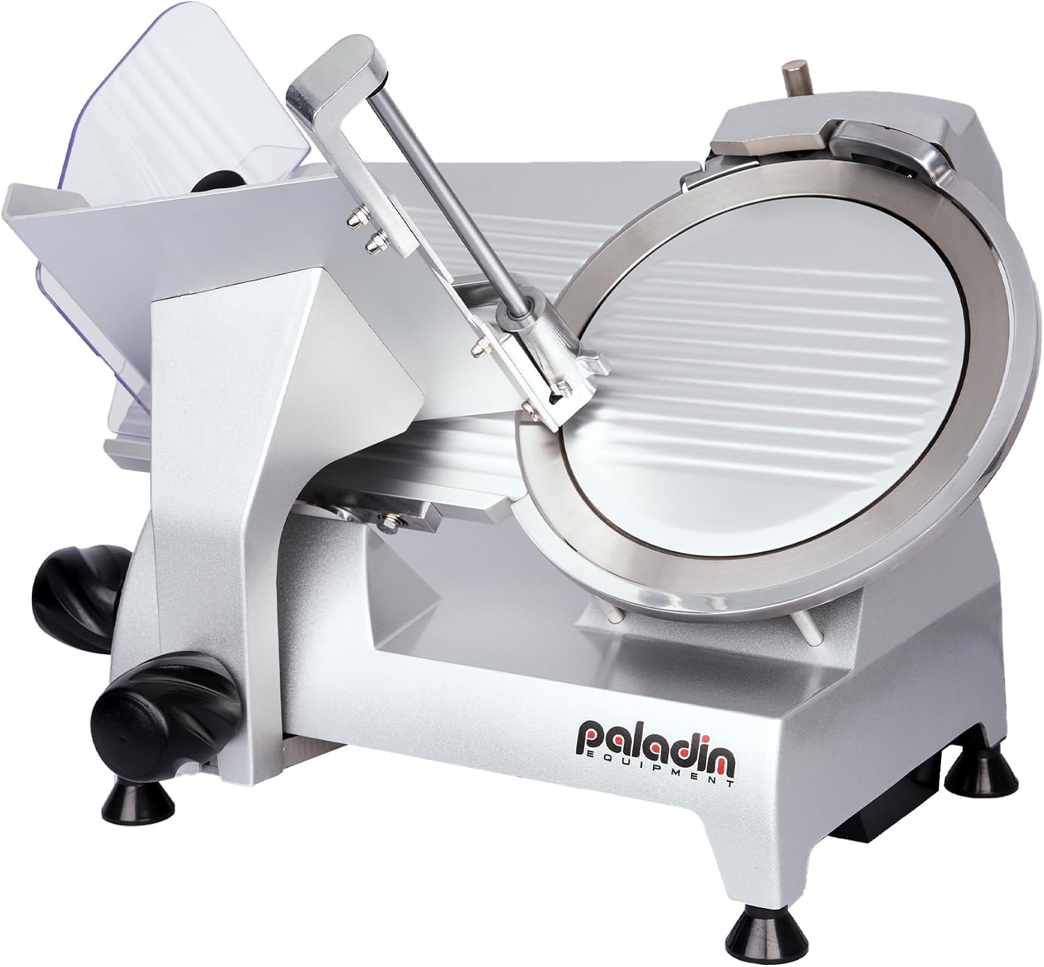 10" Electric Meat Slicer, 1/3 HP Deli Slicer with Italian Carbon Steel Blade, Lunch Food, Semi-frozen Meat, Cheese
