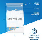 4" X 6" Zip Top Resealable Bags With Writable White Block (1000 Count)