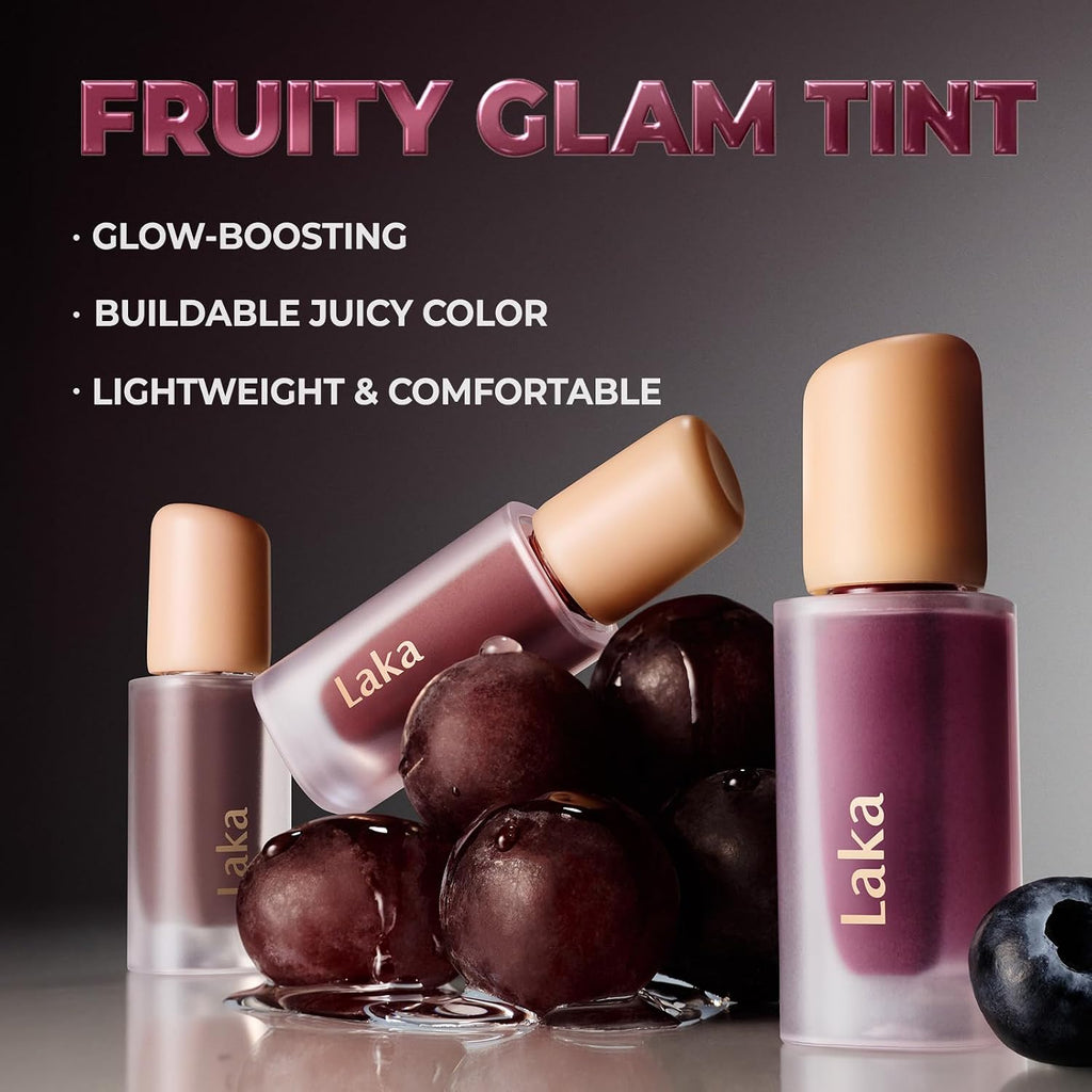 Fruity Glam Tint | Glowing Korean Lip Tint with Hydrating Lightweight Texture | Buildable Color, Non-Sticky High