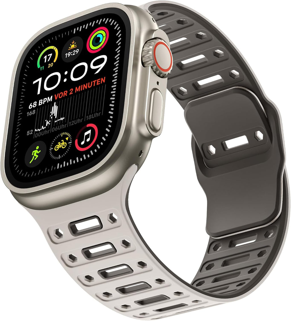 Sport Sweat-Proof Silicone Loop Compatible with Apple Watch Ultra 3 2 Band, iWatch Bands 44mm 45mm 46mm 49mm 42mm