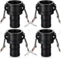 4 Pack 2'' Polypropylene Camlock Fittings, Standard Type C