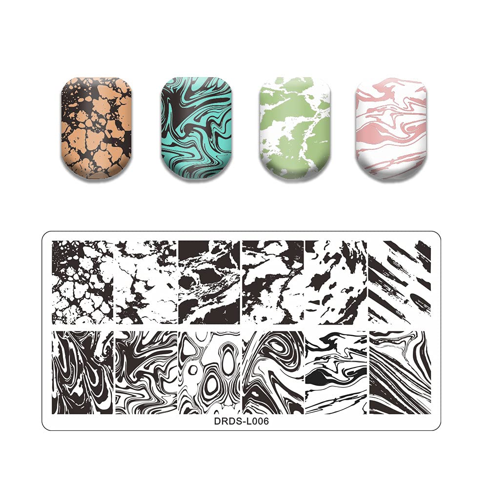 21 Pcs Nail Stamp Plates Set 16 Plate 2Stamper and 2 Scraper 1storage Bag Nails Art Stamping Plate Scraper Stamper