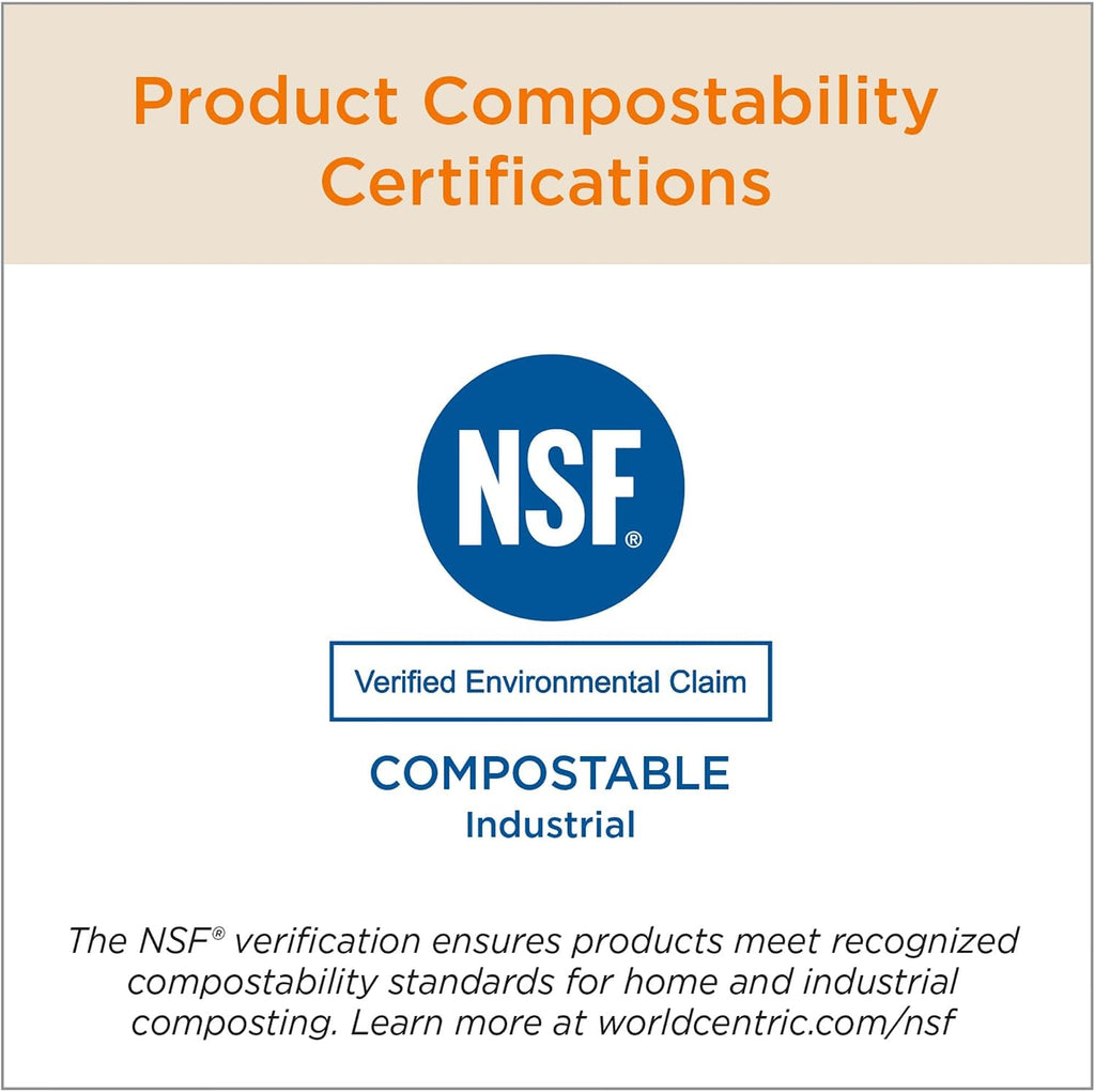 Compostable Cup Lids 9-24 oz - Made from Plants, Leak-Resistant - 100 Pack