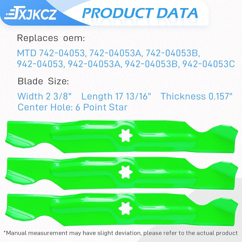 50 Inch Mower Deck Rebuild Kit for Cub Cadet RZT50 RZT-50 ZT-50 LT1050 Mower Includes 3 Spindles 618-04126 918-04125 3 Blades 742-04053 3 Idler 753-0817 1 Belt 754-04044 4 Wheel 753-04856