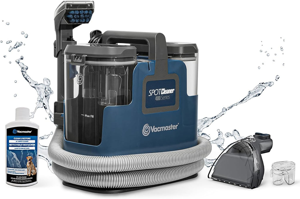 400 Series Portable Carpet & Upholstery Spot Cleaner Machine | 16Kpa Power Suction with Versatile Tools for Pets