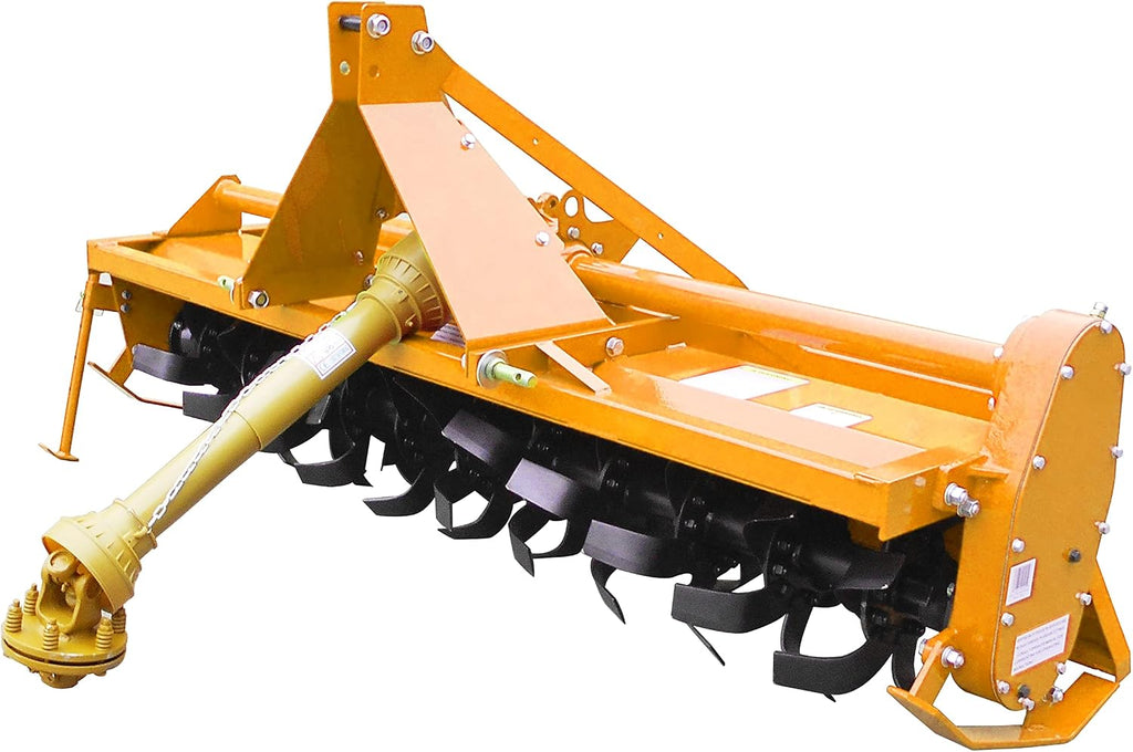 Sigma Heavy Duty 3 Point Hitch Rotary Tiller 7' FT 84" in. Work with 3 PT CAT I Hitch Tractor PTO Driven Gear Drive