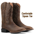 Cowboy Boots For Men Square Toe Western Boot