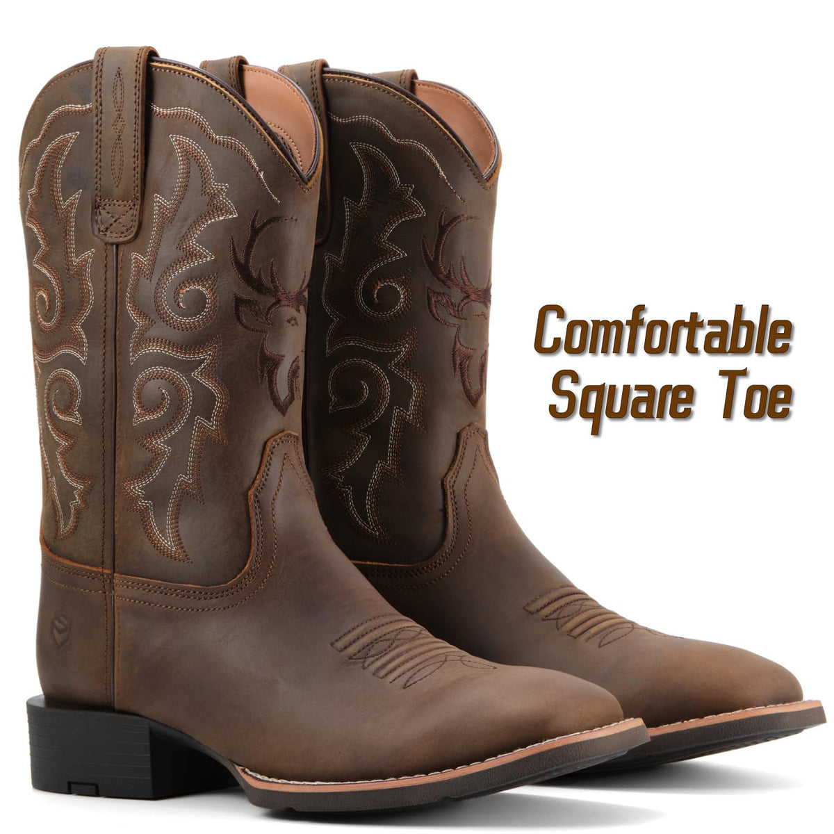 Cowboy Boots For Men Square Toe Western Boot