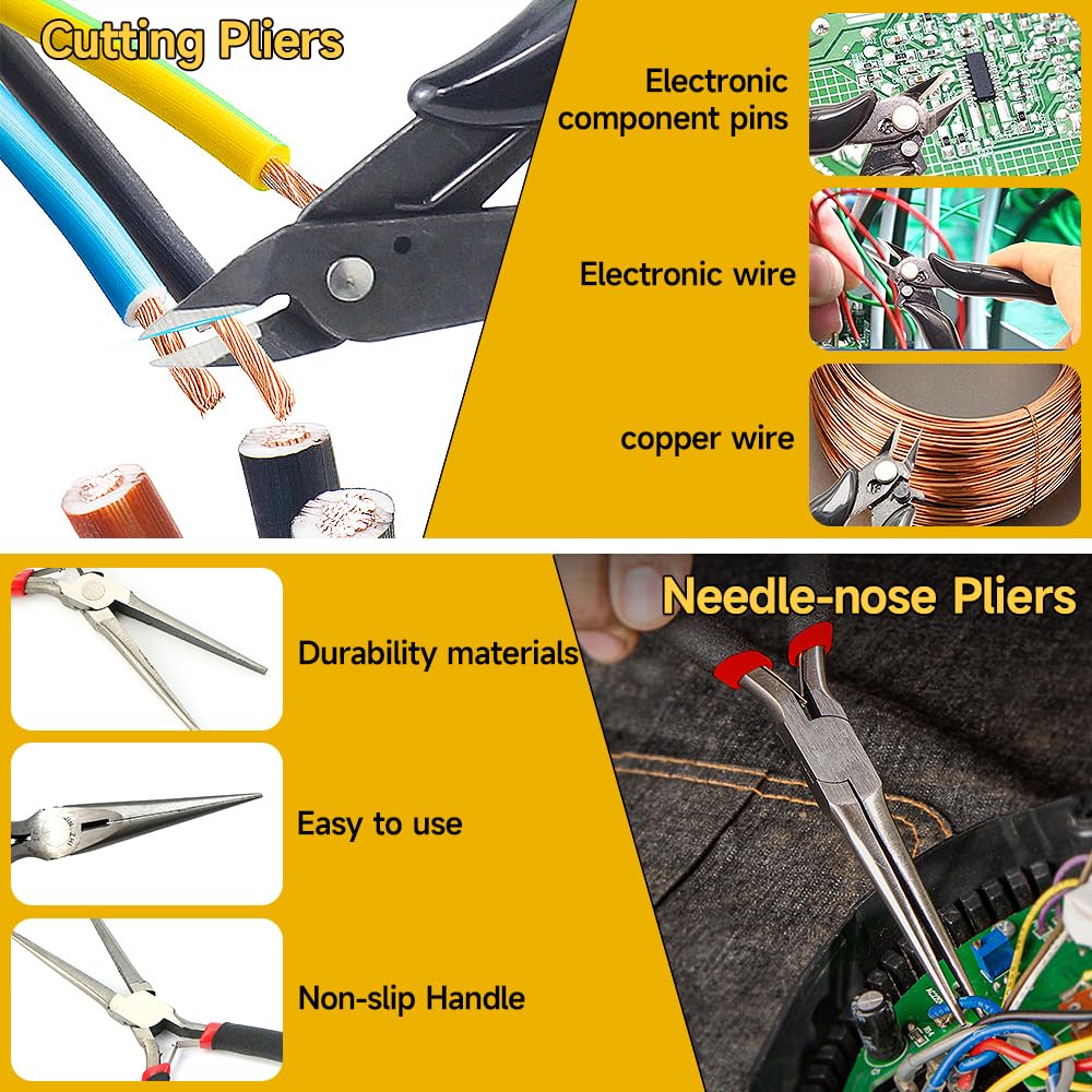 3D Printer Tool Kit 3D Printing Accessories Includes Deburring Tools,Needle Files,Brushes,Tweezer,Gloves,Scraper,Wire
