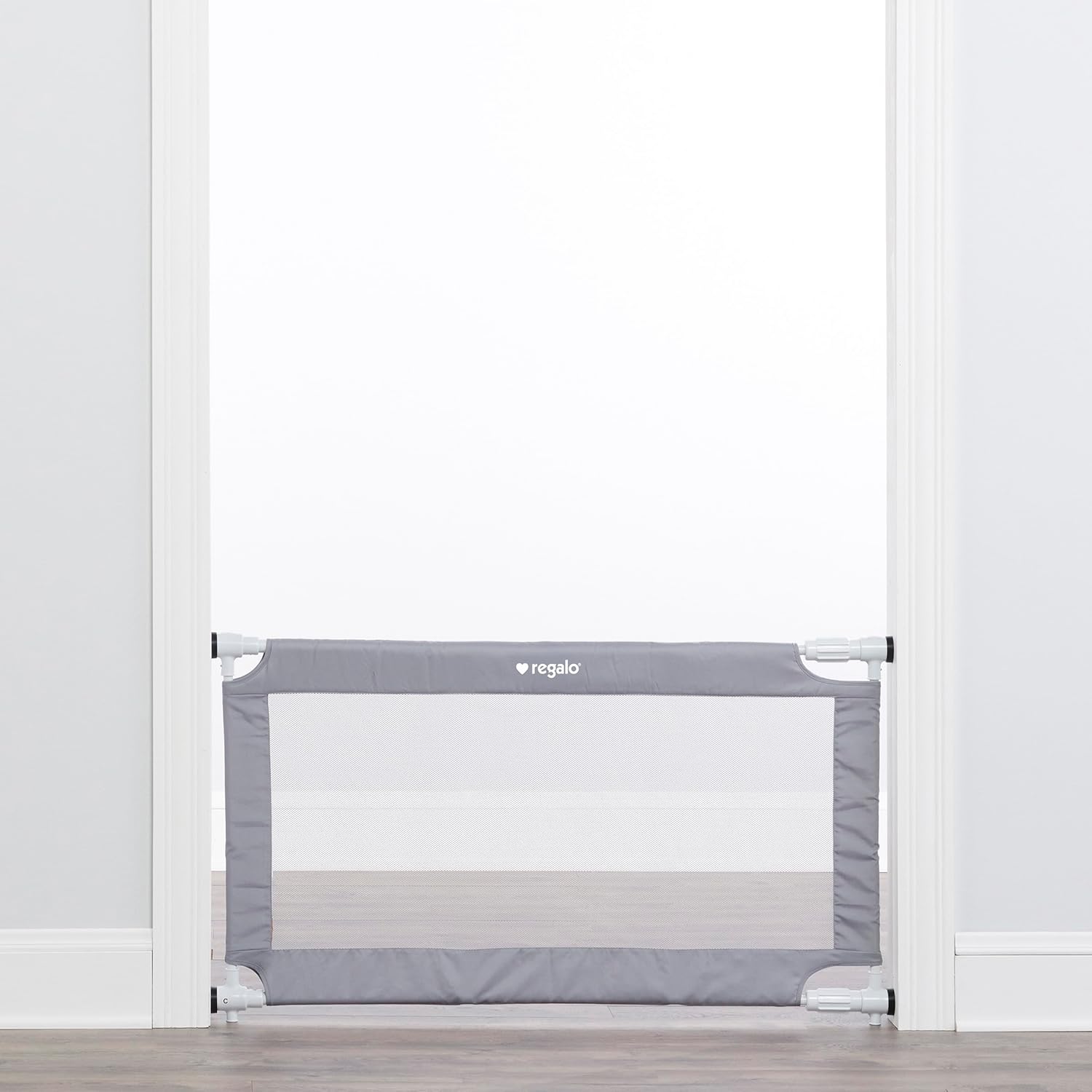 Safety 27.5-50” Extra Wide Mesh Baby Gate for Doorways & Hallways, Expandable Pressure Mounted Baby Gate for Toddlers