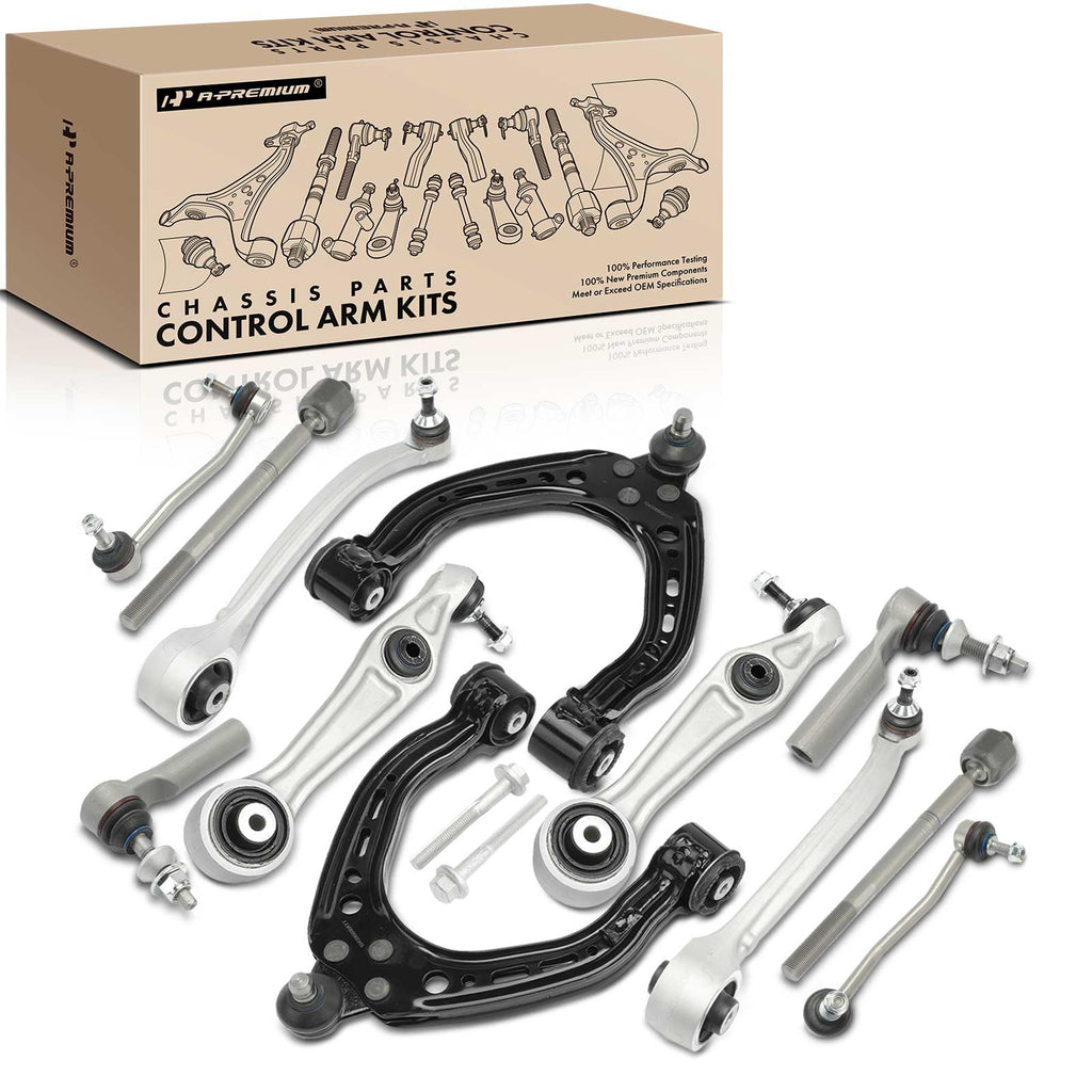 A-Premium 12Pcs Front Suspension Kit, Sway Bar Link, Tie Rod End