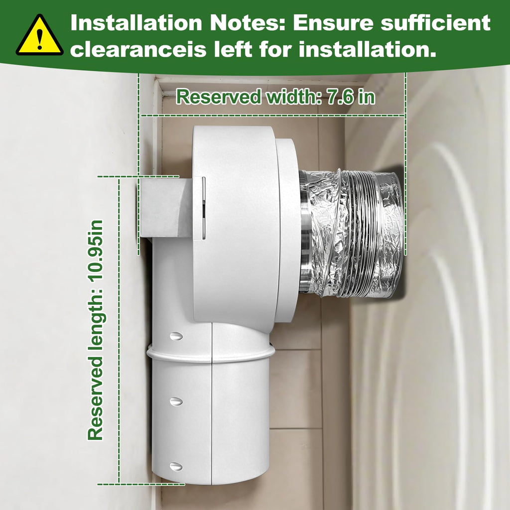 Magnetic Dryer Vent Coupling kit DV90 Airtight Seal