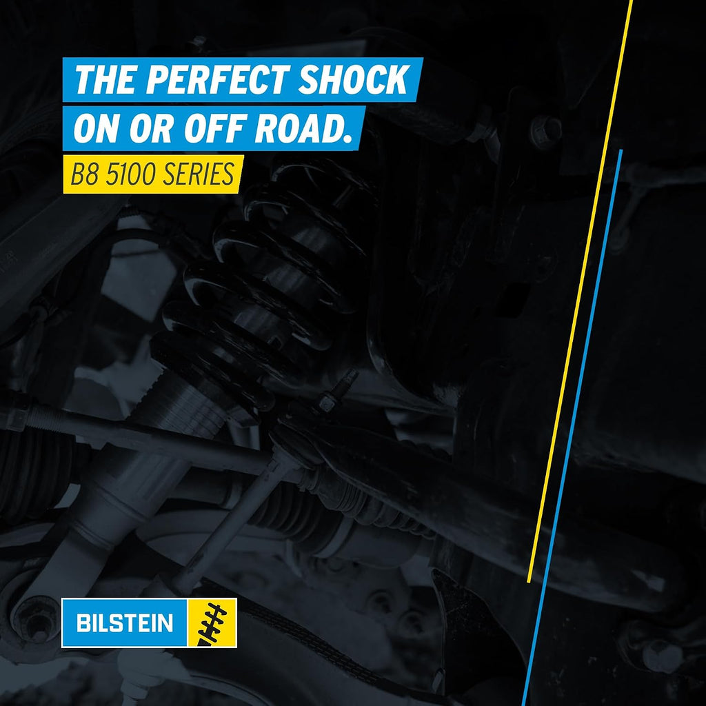 Bilstein Pair of Rear B8 5100 Series Shocks Compatible with 2014-2018 Silverado/Sierra 1500 with 0-1" Rear Lift | Easy Installation | Smooth Performance