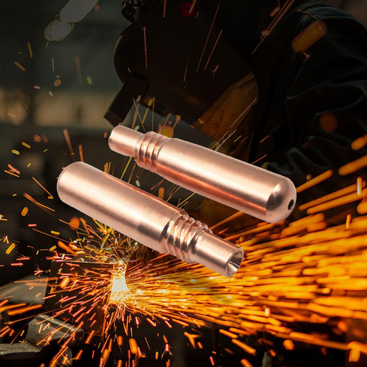 40-PK MIG Welding Contact Tips .035"(0.9mm) for Miller MDX Series Acculock Multimatic MIG Gun MDX-100 MDX-250 Use with Miller MDX Diffuser D-M100 D-M250 T-M035