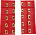 APKT11T3 TiN Coated Carbide Milling Inserts for Face Milling Cutter, 20-Pack Indexable Inserts for Stainless Steel Machining with High Grip Strength and Enhanced Efficiency