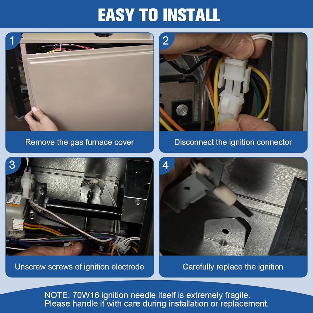 Upgraded 70W16 Furnace Hot Surface Ignitor for Lennox Emerson Armstrong