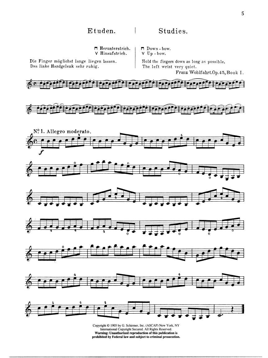 Franz Wohlfahrt - 60 Studies, Op 45 Complete for Violin | Essential Violin Etudes and Exercises for Beginners and