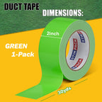 Heavy Duty Green Duct Tape 2 Inches x 90 Feet, 1 Roll