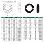 (4-Pack) SINOAXISSPACE Shaft Collar 3/4" Bore, 1045 Steel Double Split Clamp-On Shaft Collars Style, 1-1/2" OD, 1/2" Thickness, with M4 Set Screws