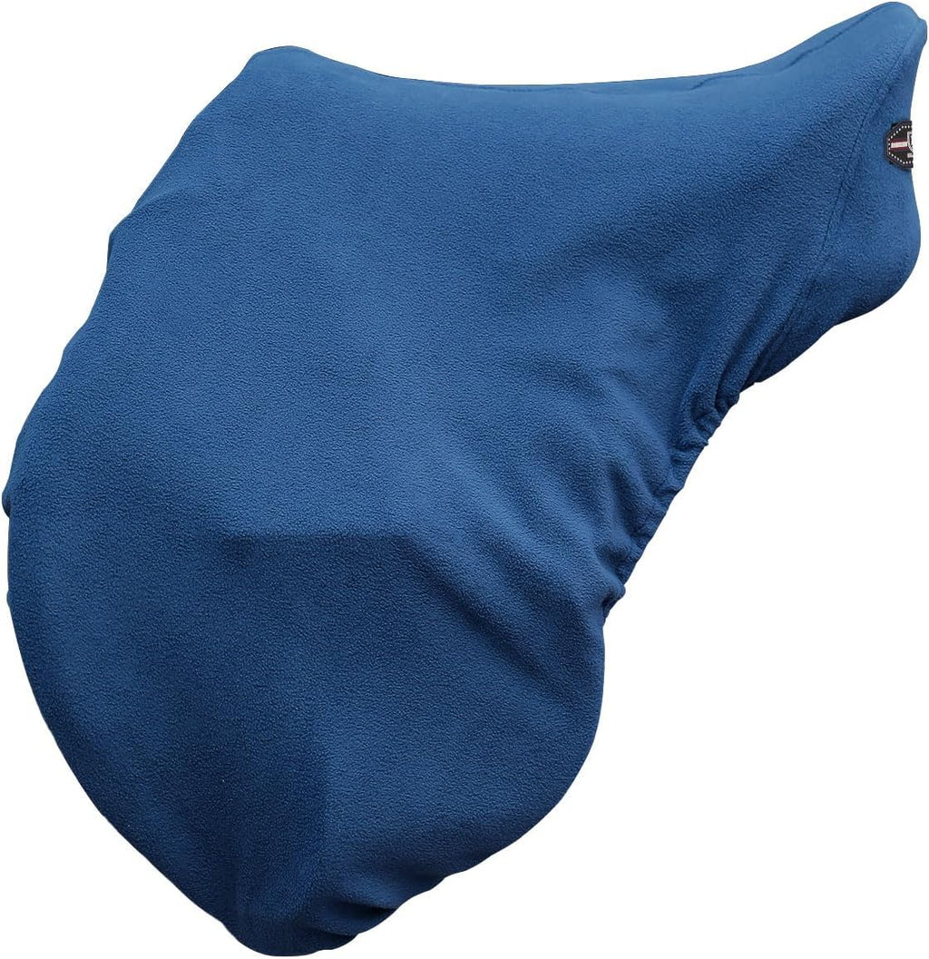 Lightweight Dust Prevention Machine Washable Fleece Saddle Cover for Dressage-Blue