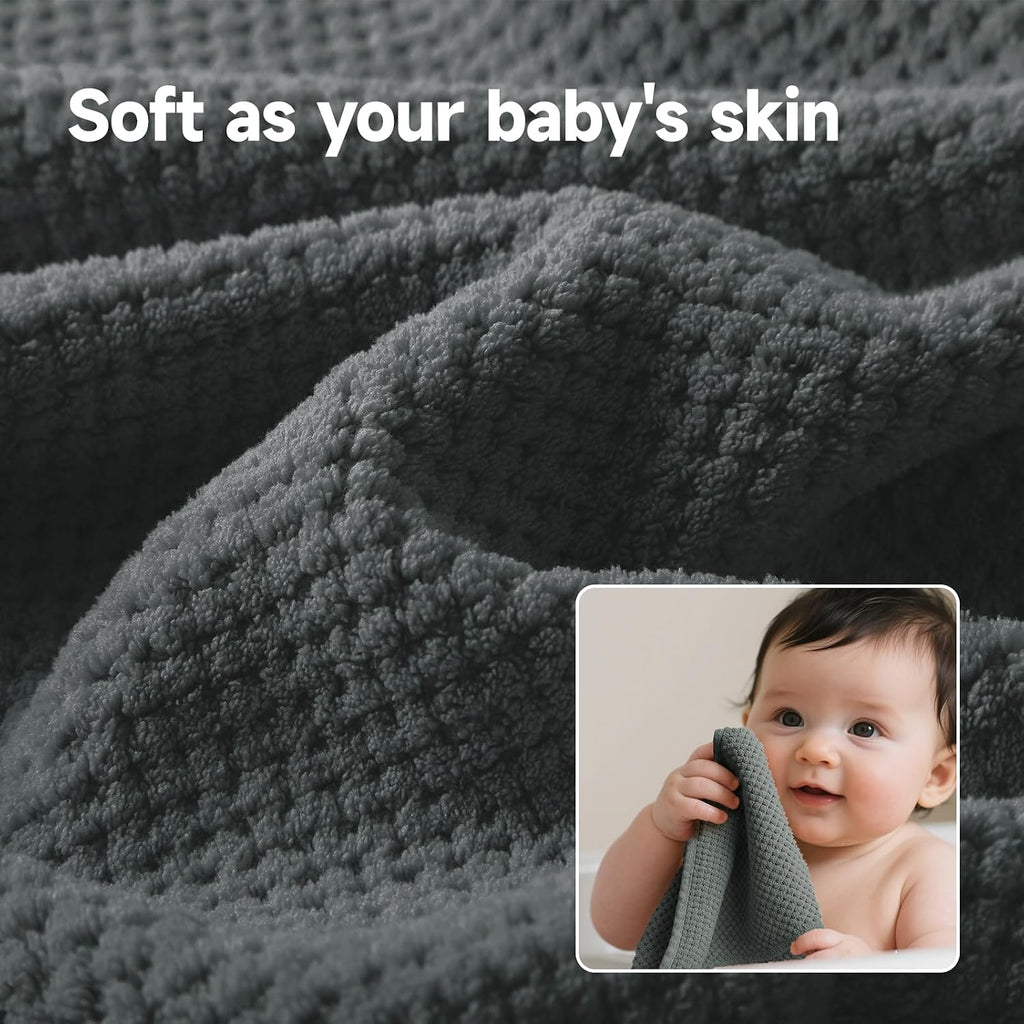 Soft 6 Piece Bath Towels Set, 2 Large Bath Towel Sheet, 2 Hand Towels, 2 Washcloths, Highly Absorbent, Quick Dry