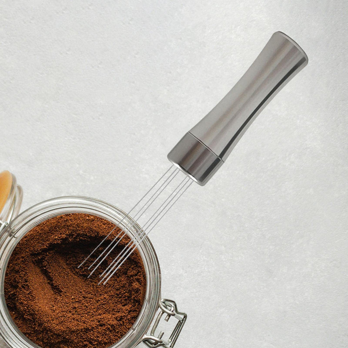 Professional Espresso Distribution Tool Set for Coffee Lovers, Argent