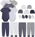 Unisex Baby Layette Essentials Giftset Clothing Set 19-Piece For Newborn Baby
