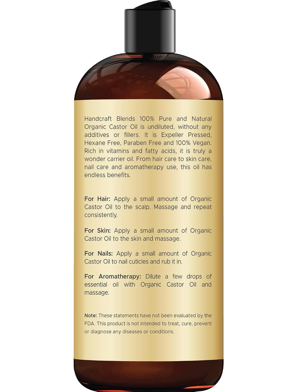Handcraft Blends Organic Castor Oil - 16 Fl Oz
