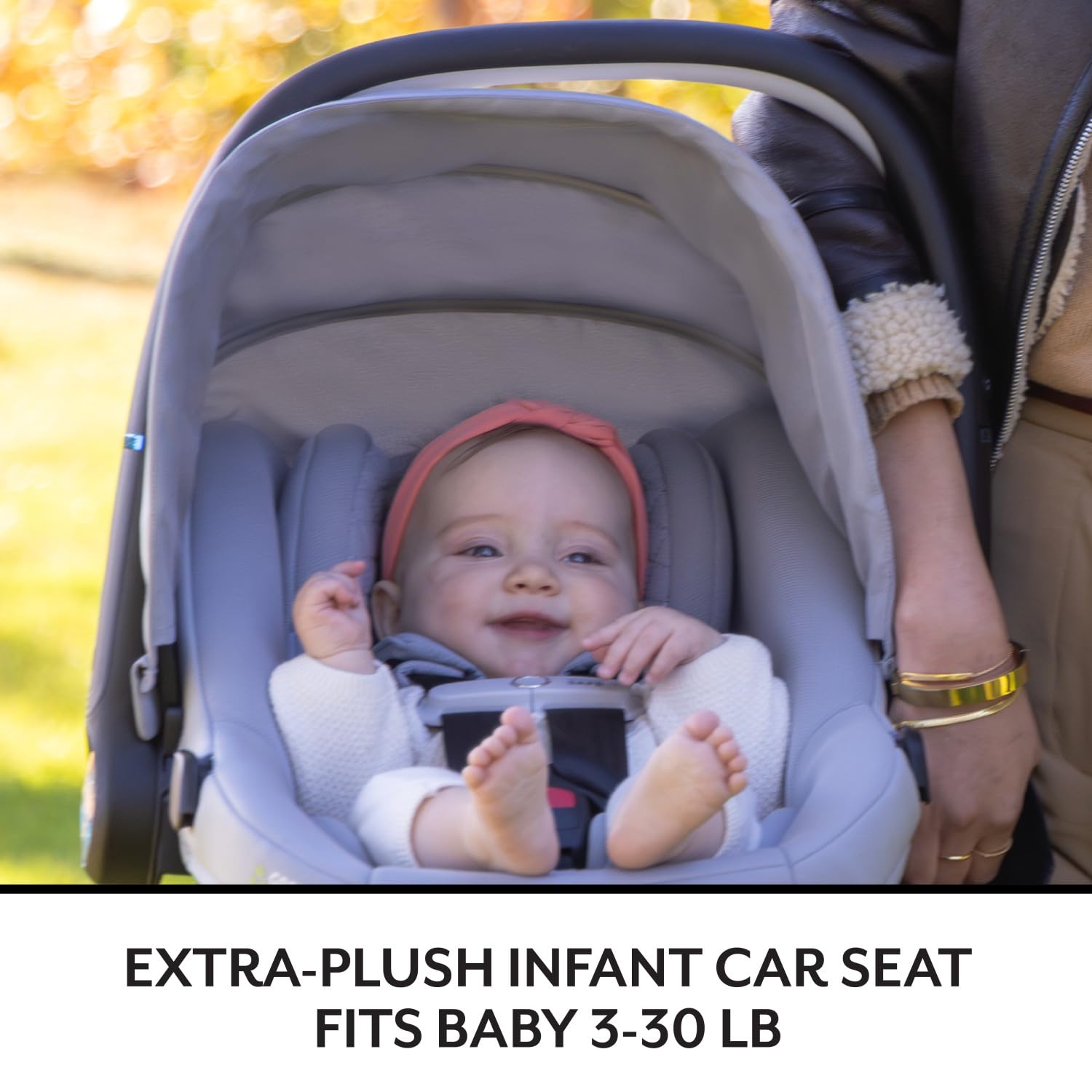 Revolve180 LiteMax NXT Rotating Preemie and Infant Car Seat | w/ SensorySoothe, Green & Gentle Fabric, SensorSafe
