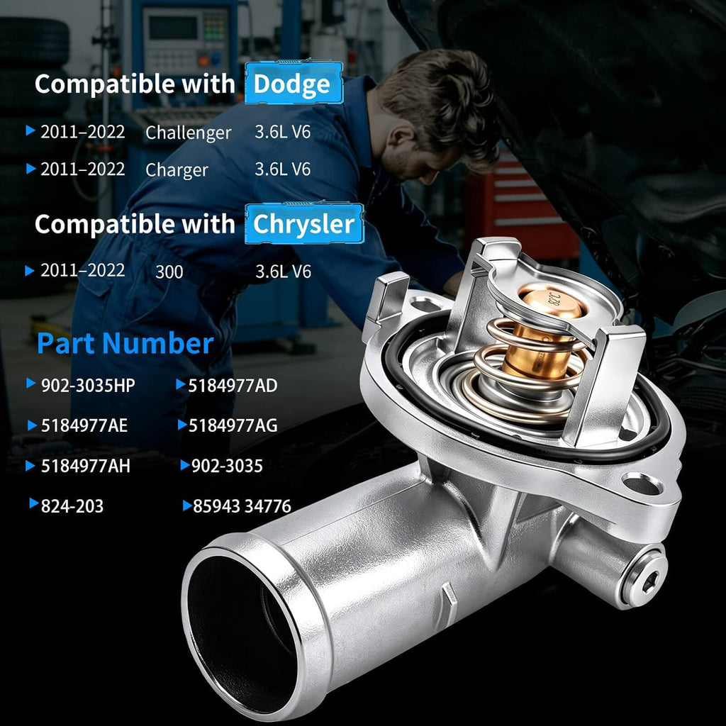 Engine Coolant Thermostat Housing Assembly for Charger Challenger 300 11-22