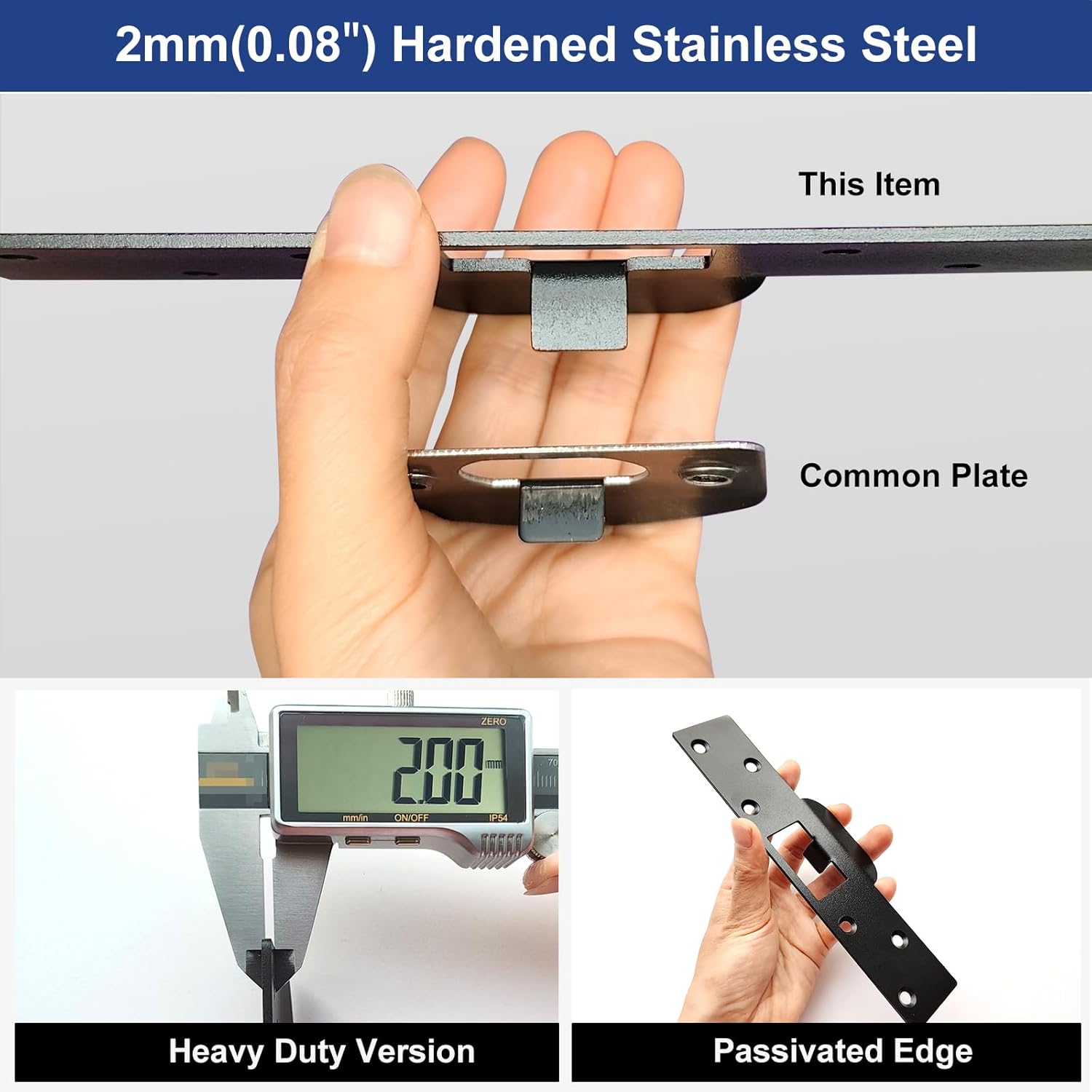 Extra-Long Door Strike Plate, Extended Length/Height