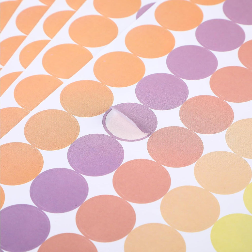 2800 Pcs Colored Dot Stickers 3/4 Inch Round Color Coding Labels
