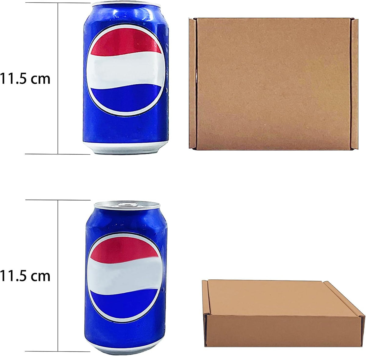 5x4x1 inch Small Shipping Boxes 50 Pack, Brown Corrugated Cardboard Mailers