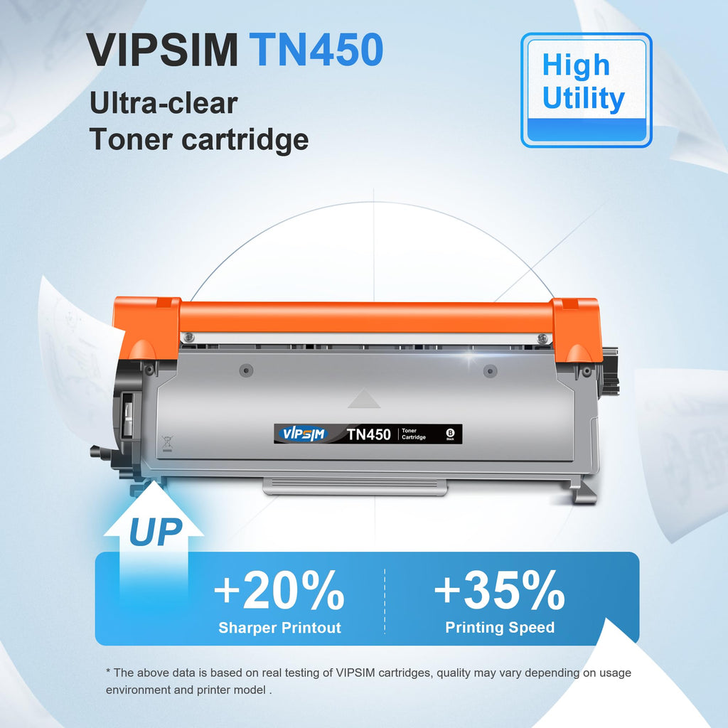 TN450 Toner Cartridge for Brother Printer Replacement for TN450 Toner TN420