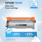 TN450 Toner Cartridge for Brother Printer Replacement for TN450 Toner TN420