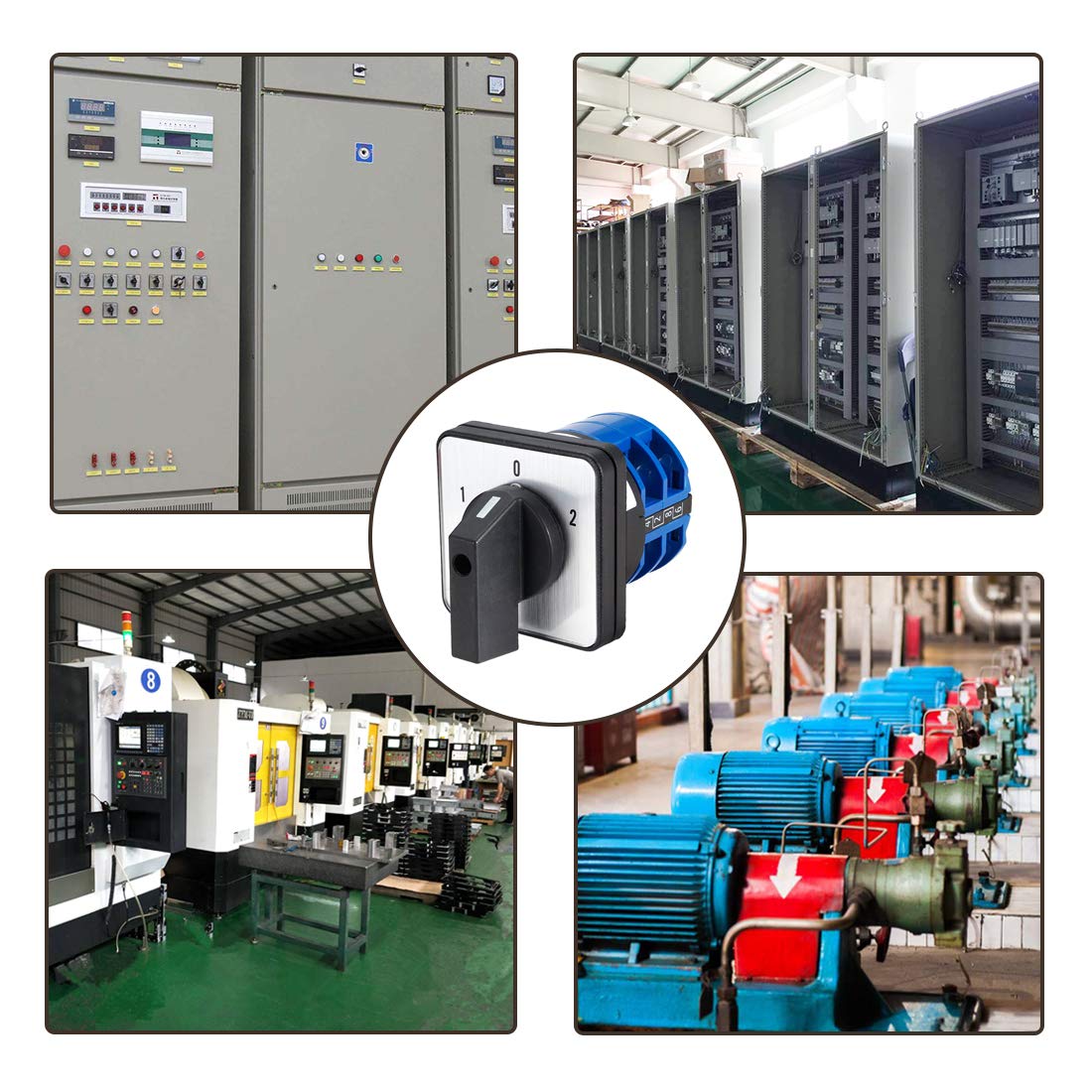 Changeover Switch LW28-32 3 Positions 8 Terminals Universal Rotary Cam Selector Latching Switches 690V 32A