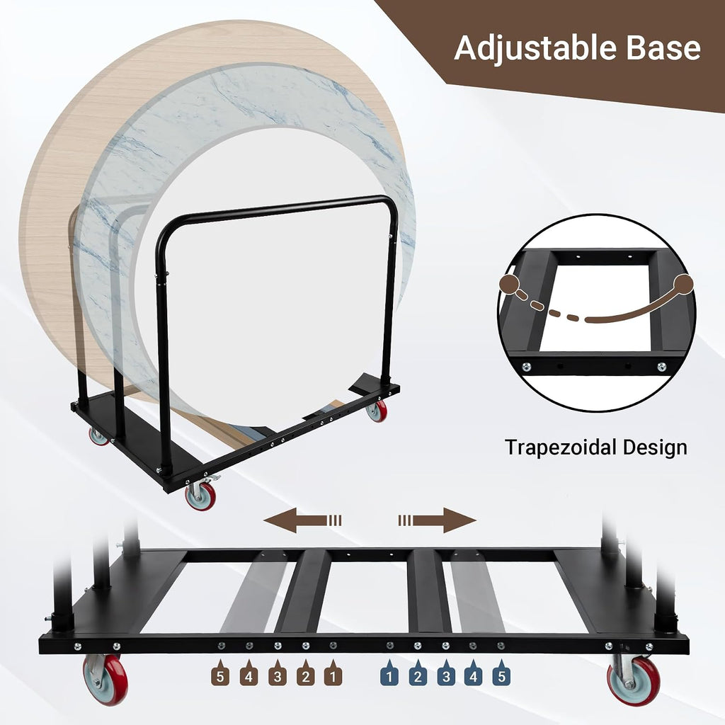 Folding Table Cart, 1800 Heavy Duty Drywall Dolly Cart