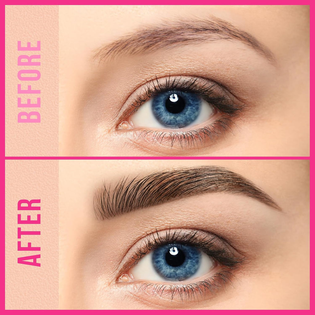 Curved Eyebrow Pen, Waterproof with Hair-Like Brows, Dark Brown