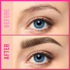 Curved Eyebrow Pen, Waterproof with Hair-Like Brows, Dark Brown