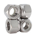 1/2-13 Lock Nut, 10Pcs 304 Stainless Steel Nylock Insert Locking Nuts