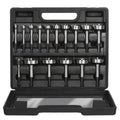 1/4''-2-1/8'' 16PCS HCS Forstner Drill Bit Set for Wood, Hex Shank | Multi-Tooth Forstner Bits for Woodworking, Wood