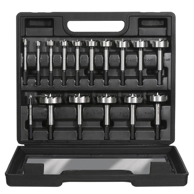 1/4''-2-1/8'' 16PCS HCS Forstner Drill Bit Set for Wood, Hex Shank | Multi-Tooth Forstner Bits for Woodworking, Wood