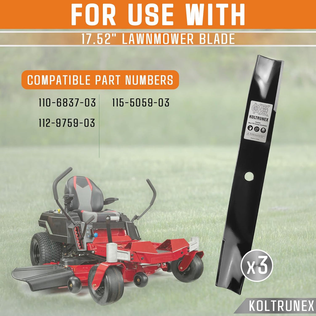 Mower Blades for Toro TimeCutter 115-5059-03 110-6837-03 50" Deck