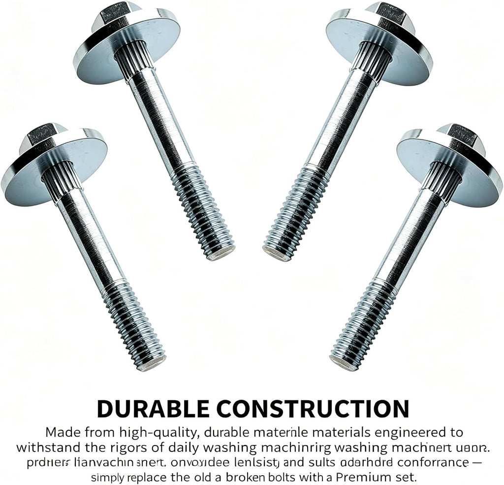DC97-02412A Washer Bolt Assembly Replacement for Samsung Kenmore Washing Machine Compatible with AP4209747 1378526 1378527 PS4217876 WF331ANW/XAA WF50R8500AV WF45R6100AP/US WF45T6000AV/A5 4PACK