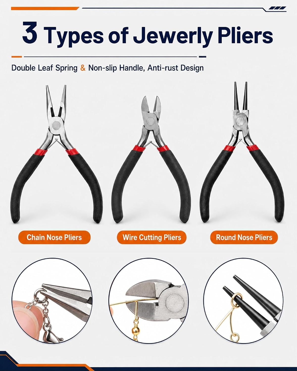 Jewelry Making Kit - Jewelry Repair Tools with Pliers, Beading & Craft Wire | Jewelry Making Supplies Kit with Jump