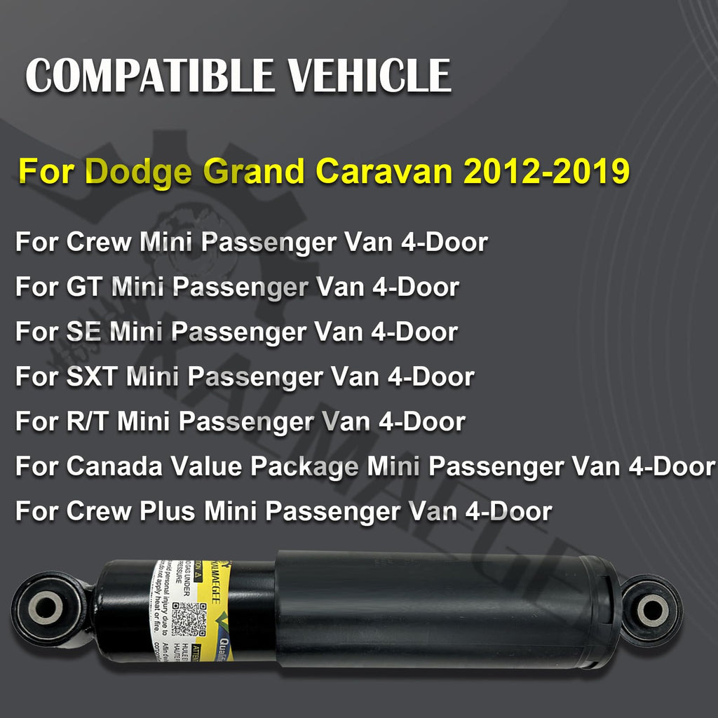2PCS Rear Shock Struts for Dodge Grand Caravan 2012-2020