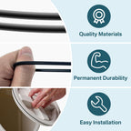 Replacement for Gamma Seal Replacement O-Ring (one Pair) for 12" lids