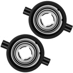 2 Pcs 1-1/8 Inch Square Bore Disc Harrow Flange Bearing