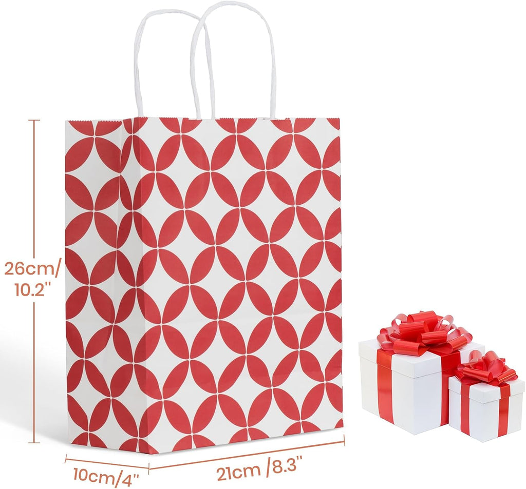 Assorted Color Paper Bag Set, 24pcs, 10.2 * 8.5 * 3.9 Inches