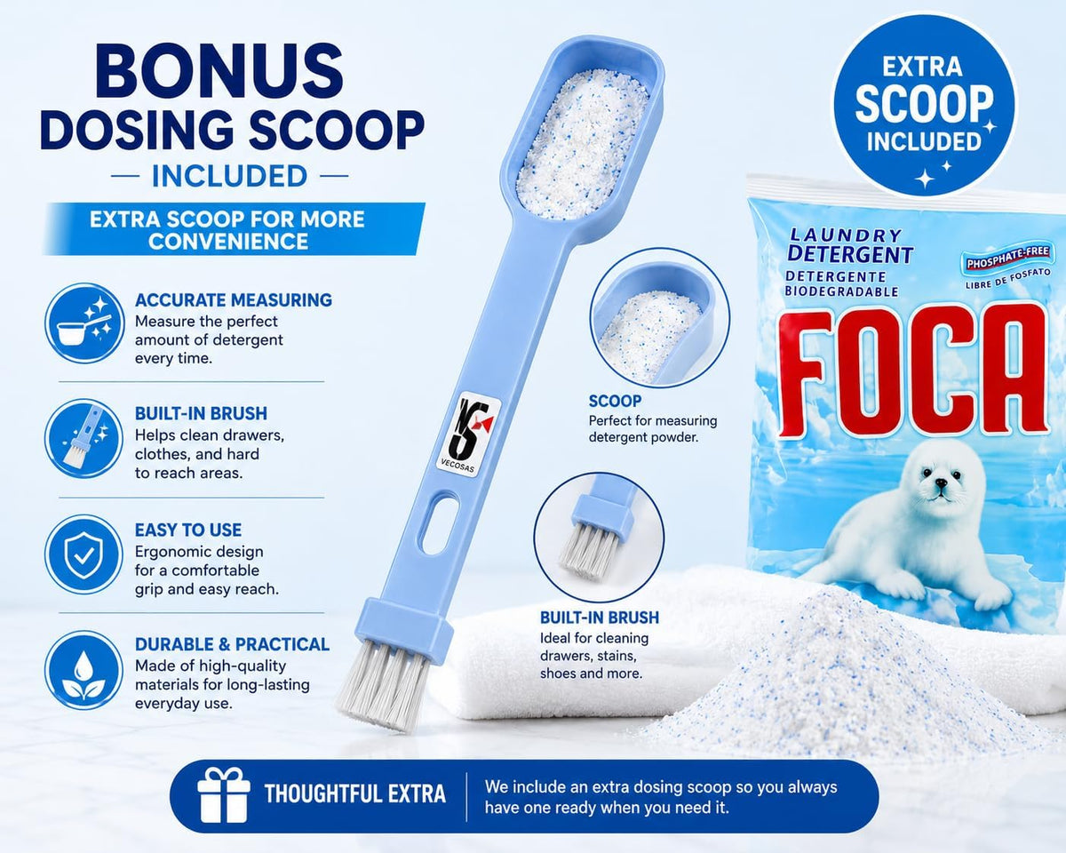 Foca Laundry Detergent 4.4 lb Bag - with Spoon., 4.41 Pound (Pack of 1)